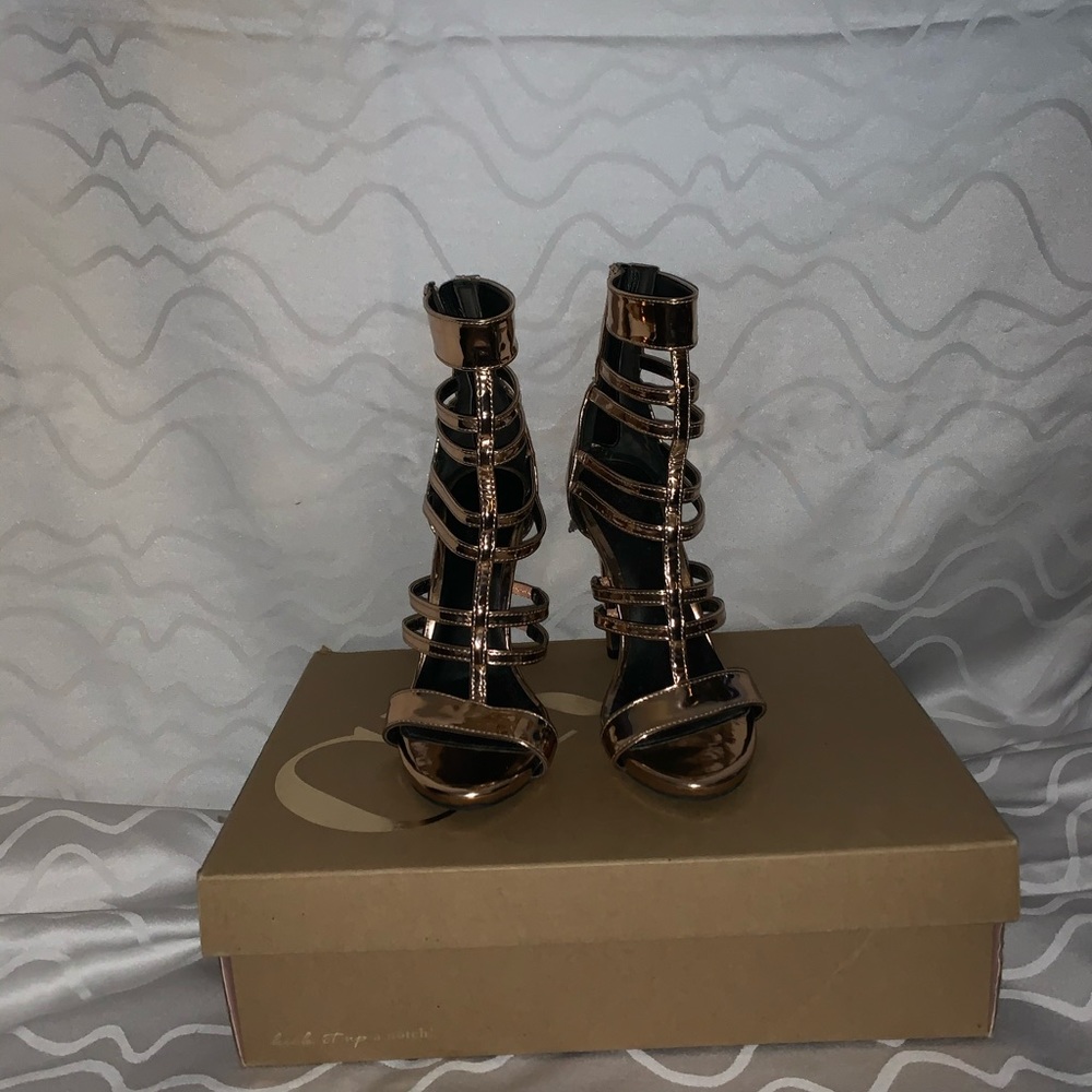 Gold heels
